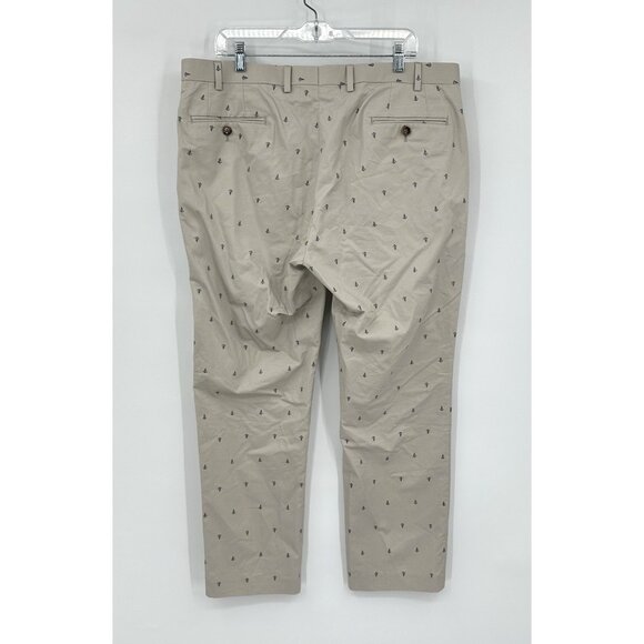 LAUREN RALPH LAUREN pants nautical sailing anchors preppy khaki chino 38W 30L - Picture 6 of 7